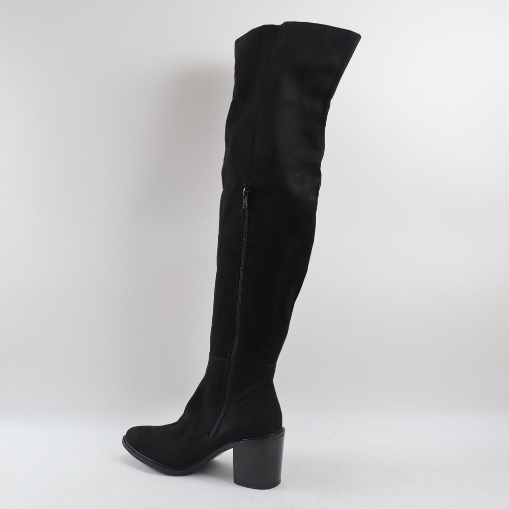 🔥NEW Seychelles Suede Over The Knee Block Heel Boots, Black 7.5US/37.5EU🔥 - Picture 4 of 9